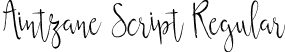 Aintzane Script Regular font | Aintzane-Script.ttf