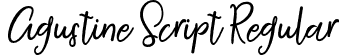 Agustine Script Regular font | Agustine-Script.otf