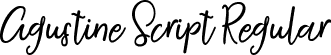 Agustine Script Regular font | Agustine-Script.ttf