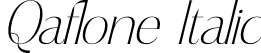 Qaflone Italic font | Qaflone-Italic.otf