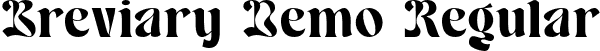 Breviary Demo Regular font | breviary-demo.otf