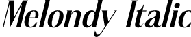 Melondy Italic font | Melondy-Italic.otf