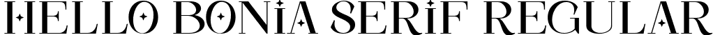 Hello Bonia Serif Regular font | Hello-Bosnia-Serif.ttf