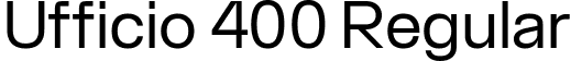 Ufficio 400 Regular font | Ufficio-400.ttf