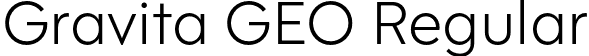 Gravita GEO Regular font | GravitaGEO-ExtraLight.otf