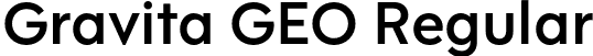 Gravita GEO Regular font | GravitaGEO-Medium.otf