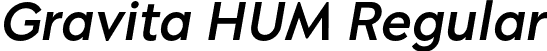 Gravita HUM Regular font | GravitaHUMItalic-Medium.otf