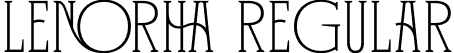 Lenorha Regular font | Lenorha.otf