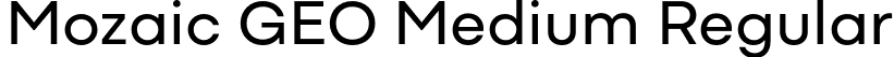 Mozaic GEO Medium Regular font | MozaicGEO-Medium.otf