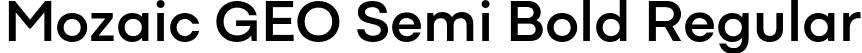 Mozaic GEO Semi Bold Regular font | MozaicGEO-SemiBold.otf