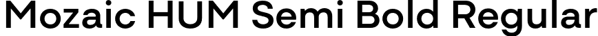 Mozaic HUM Semi Bold Regular font | MozaicHUM-SemiBold.otf