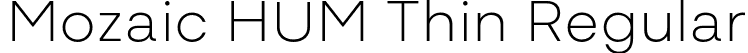 Mozaic HUM Thin Regular font | MozaicHUM-Thin.otf