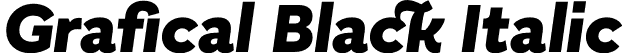Grafical Black Italic font | Grafical-BlackItalic.otf