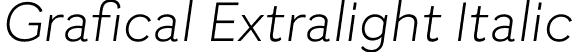 Grafical Extralight Italic font | Grafical-ExtralightItalic.otf
