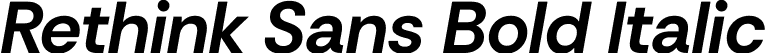 Rethink Sans Bold Italic font | RethinkSans-BoldItalic.ttf