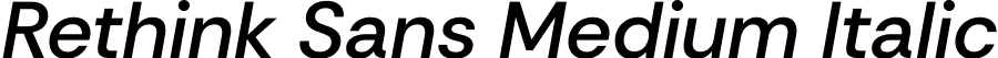 Rethink Sans Medium Italic font | RethinkSans-MediumItalic.ttf