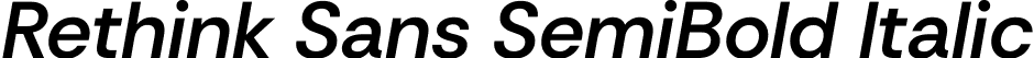 Rethink Sans SemiBold Italic font | RethinkSans-SemiBoldItalic.ttf