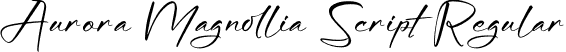 Aurora Magnollia Script Regular font | Aurora-Magnollia-Script.otf