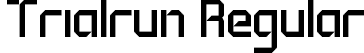 Trialrun Regular font | trial-run.ttf