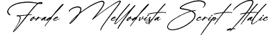 Forade Mellodvista Script Italic font | Forade-Mellodvista-Script-Italic.otf