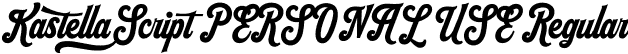 Kastella Script PERSONAL USE Regular font | kastellascriptpersonaluseregular-7bzav.otf