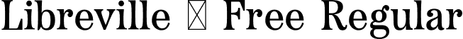 Libreville - Free Regular font | Libreville-Free.otf