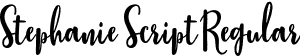 Stephanie Script Regular font | Stephanie-Script.otf