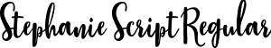 Stephanie Script Regular font | Stephanie-Script.ttf