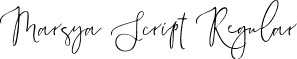 Marsya Script Regular font | Marsya-Script.ttf