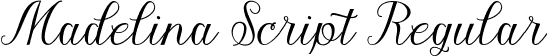 Madelina Script Regular font | Madelina-Script.ttf