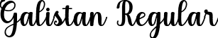 Galistan Regular font | galistan-jrrwb.ttf