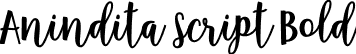 Anindita Script Bold font | Anindita-Script-Bold.otf