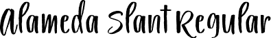 Alameda Slant Regular font | Alameda-Slant.ttf