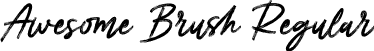 Awesome Brush Regular font | Awesome-Brush.ttf