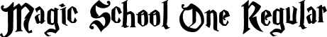 Magic School One Regular font | MagicSchoolOne.ttf