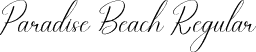 Paradise Beach Regular font | Paradise-Beach.otf