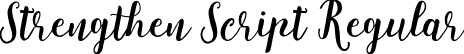 Strengthen Script Regular font | Strengthen-Script.ttf