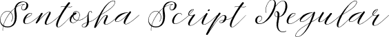 Sentosha Script Regular font | Sentosha-Script.otf