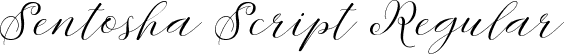 Sentosha Script Regular font | Sentosha-Script.ttf