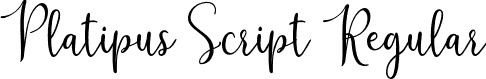 Platipus Script Regular font | Platipus-Script.otf