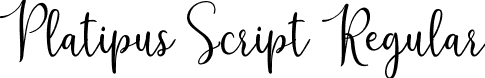 Platipus Script Regular font | Platipus-Script.ttf