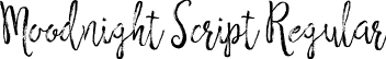 Moodnight Script Regular font | Moodnight-Script.otf