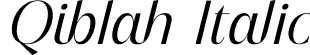 Qiblah Italic font | Qiblah-Italic.otf