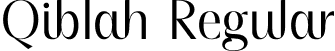 Qiblah Regular font | Qiblah.otf