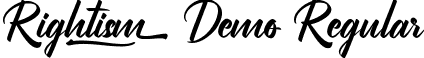 Rightism Demo Regular font | RightismDemoRegular.ttf