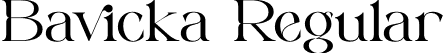 Bavicka Regular font | bavicka.otf