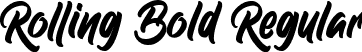 Rolling Bold Regular font | Rolling Bold Free Version.ttf