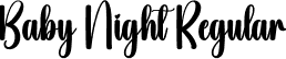 Baby Night Regular font | Baby-Night.otf