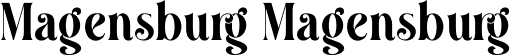 Magensburg Magensburg font | magensburg-3zony.ttf