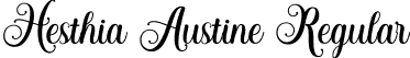 Hesthia Austine Regular font | Hesthia Austine.otf